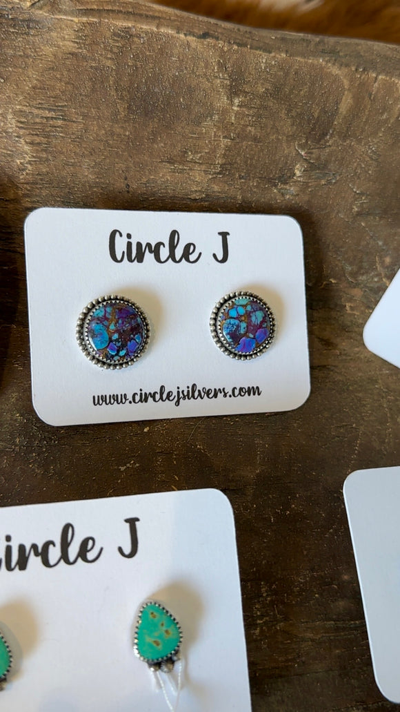 Purple Mohave Studs