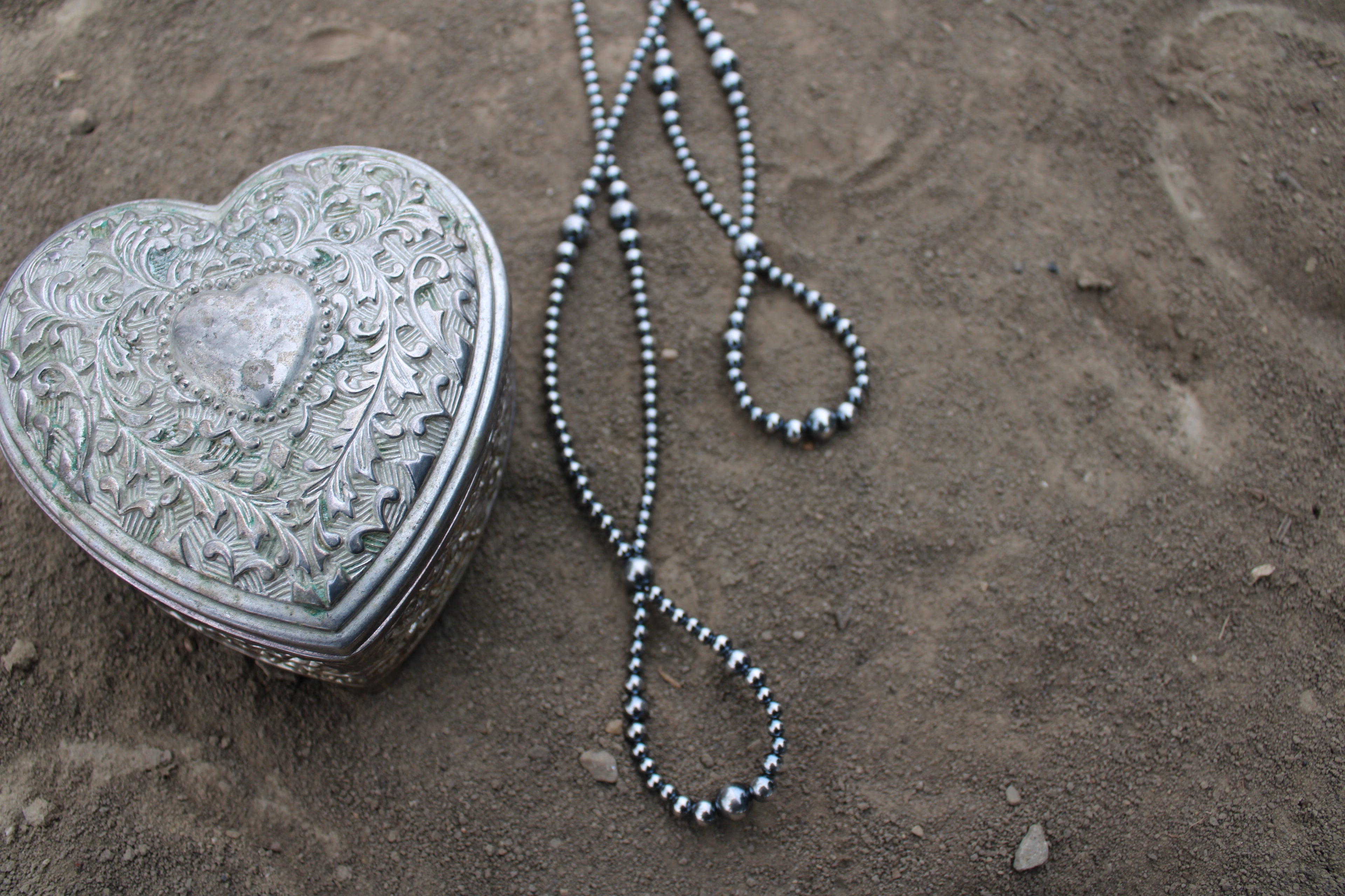 Sterling Silver Beaded Necklace